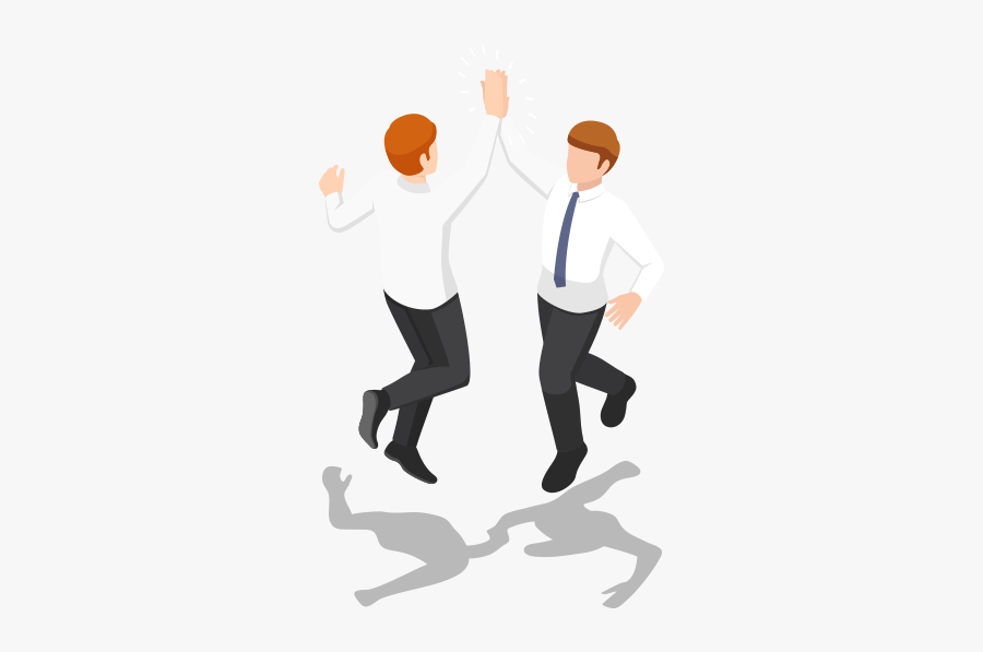 High Five Isometric, Transparent Clipart