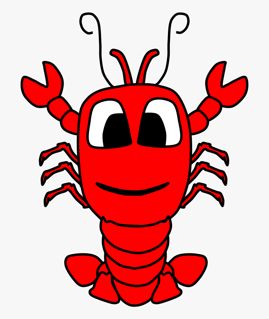 Lobster, Big Eyes, Cartoon Animal, Transparent Clipart