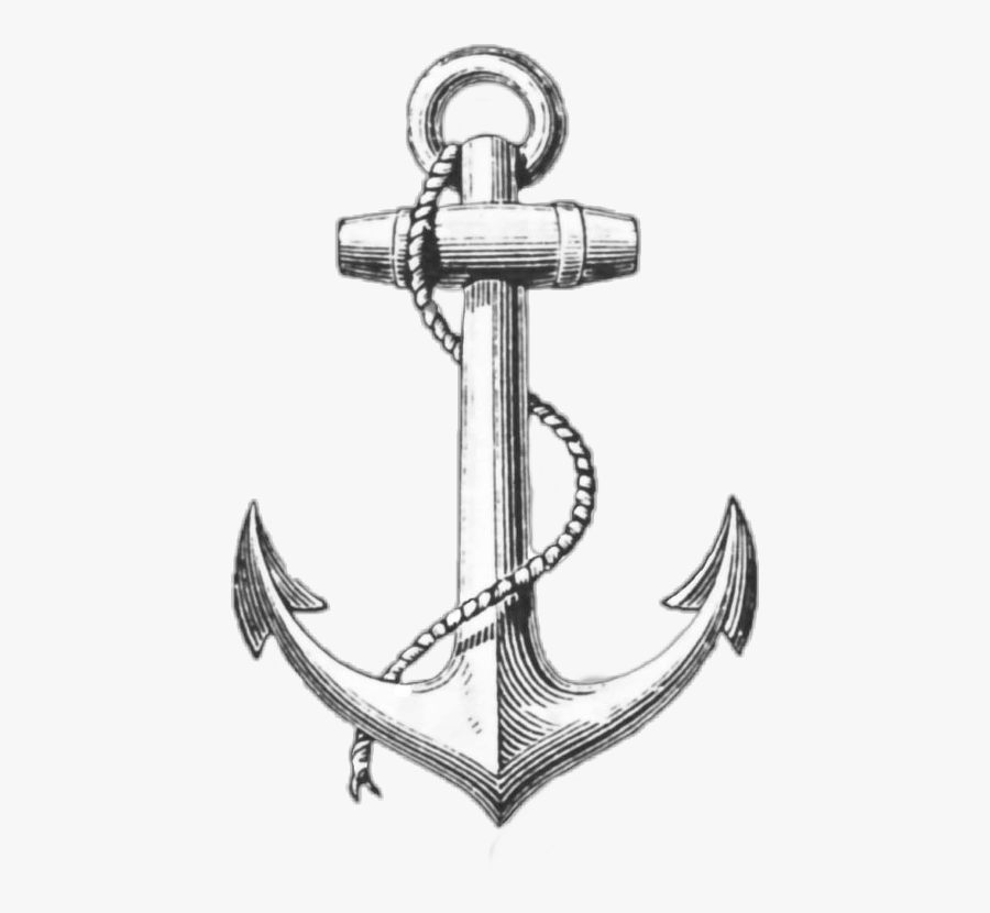 Ancora Mare Sea Summer Free Freetoedit Scanchor - Anchor Tattoo Drawing, Transparent Clipart