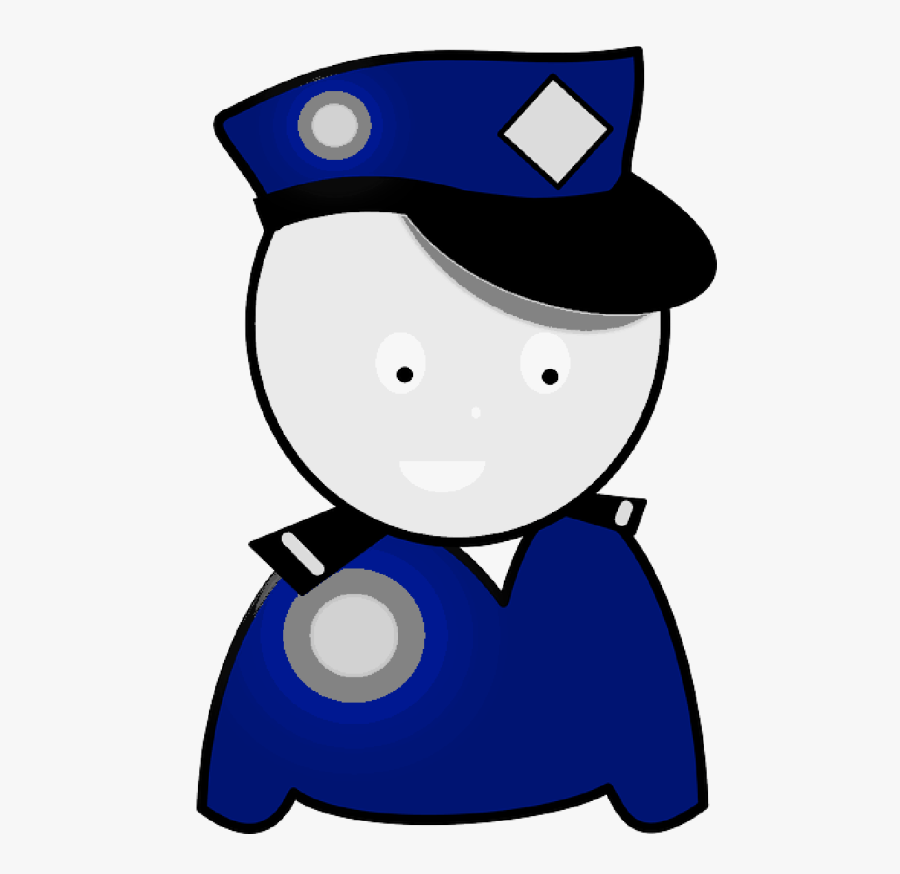 Pin Police Officer Hat Clipart - Transparent Transparent Background Clipart Police Officer, Transparent Clipart