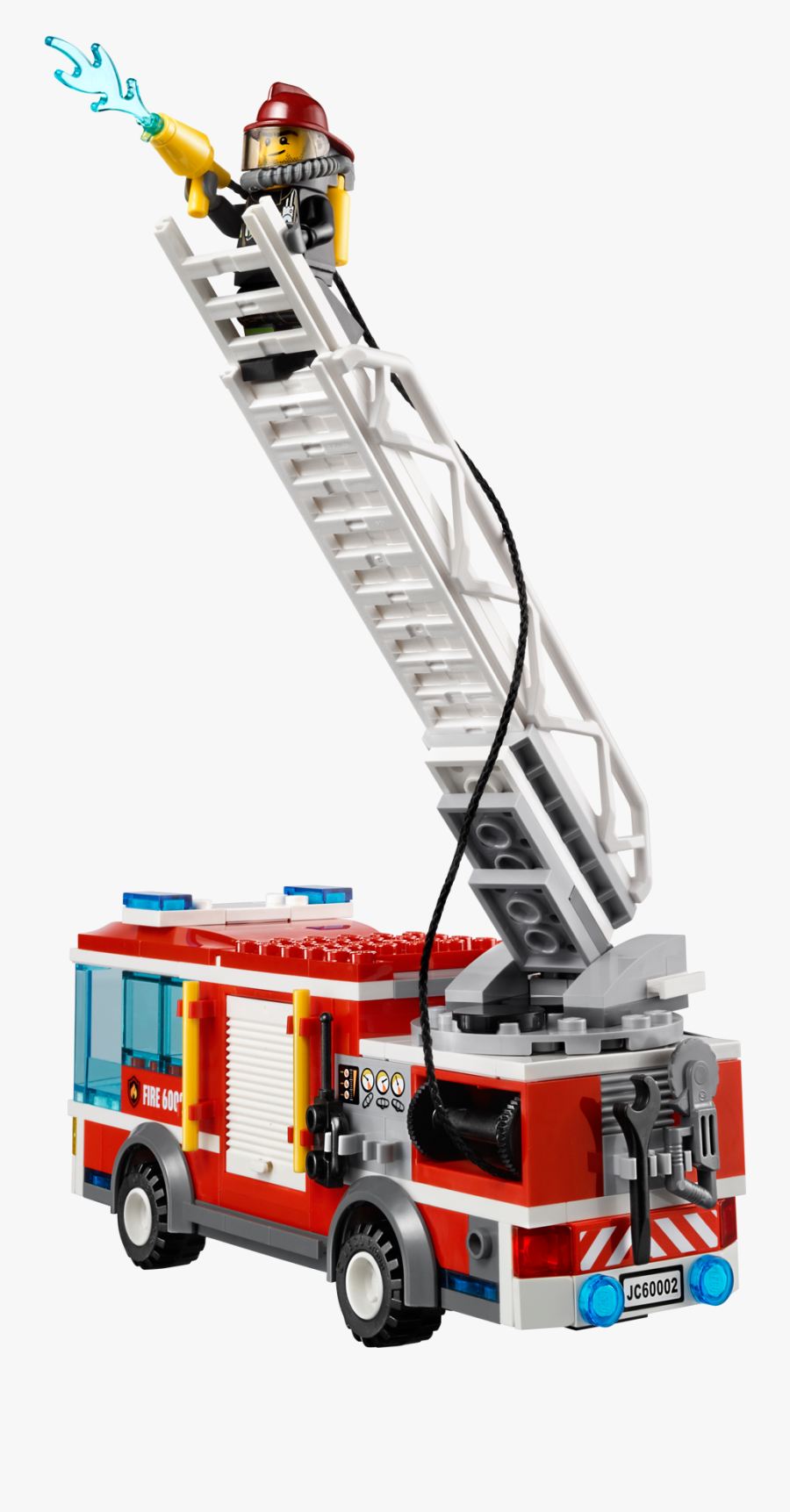 Lego® City Fire Truck - Fire Truck Ladder Extended Lego, Transparent Clipart