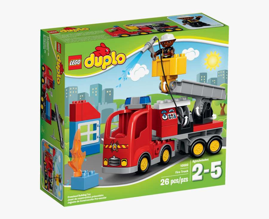 Lego® Duplo® Fire Truck - Lego Fire Truck Duplo, Transparent Clipart
