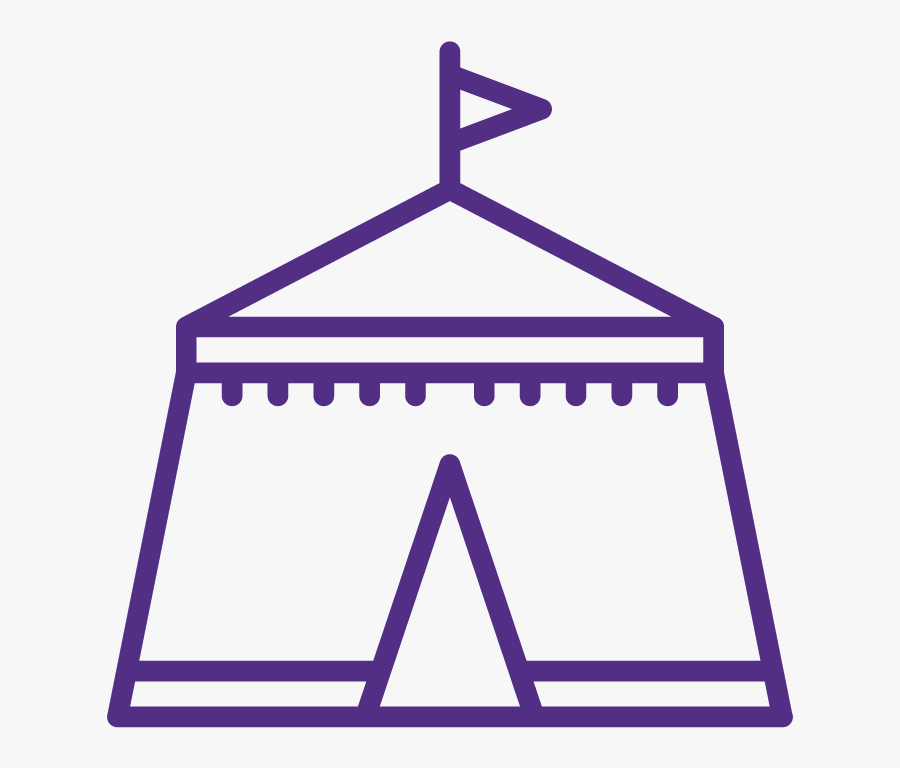 Events - Fair Tent Icon, Transparent Clipart
