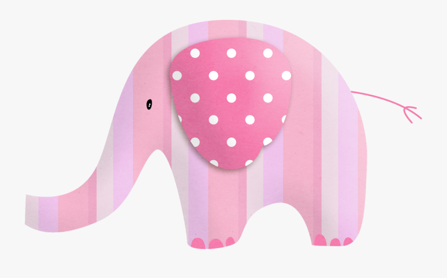 Elephants Clipart Baby Girl - Elephant Clipart Png Pink, Transparent Clipart