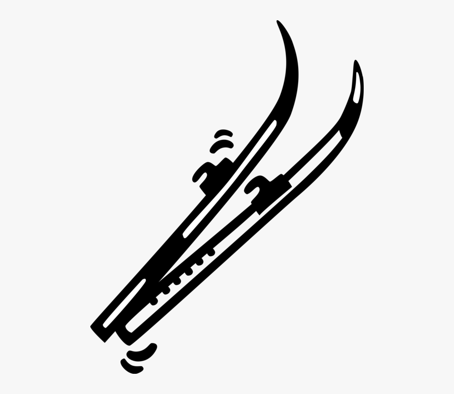 Vector Illustration Of Alpine Skiing Ski Equipment, Transparent Clipart