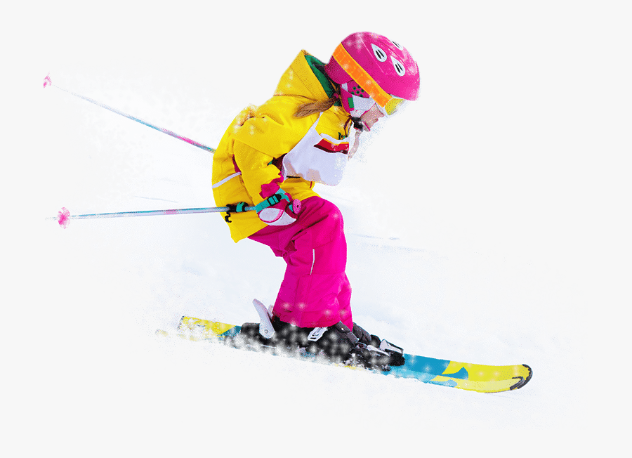 Skier Turns, Transparent Clipart