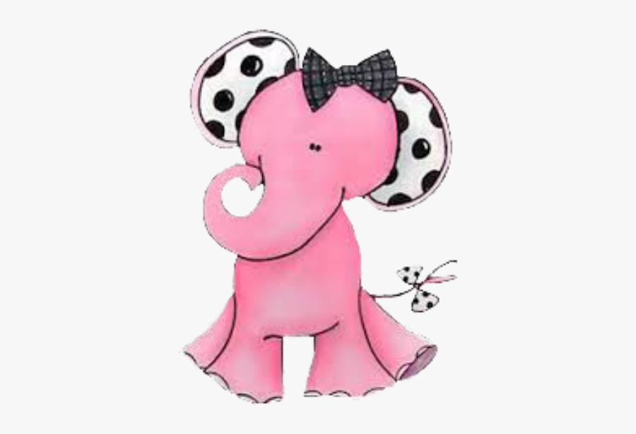 #pink #elephants #baby #cute #heart #scrapbooking #scraps - Elephant, Transparent Clipart