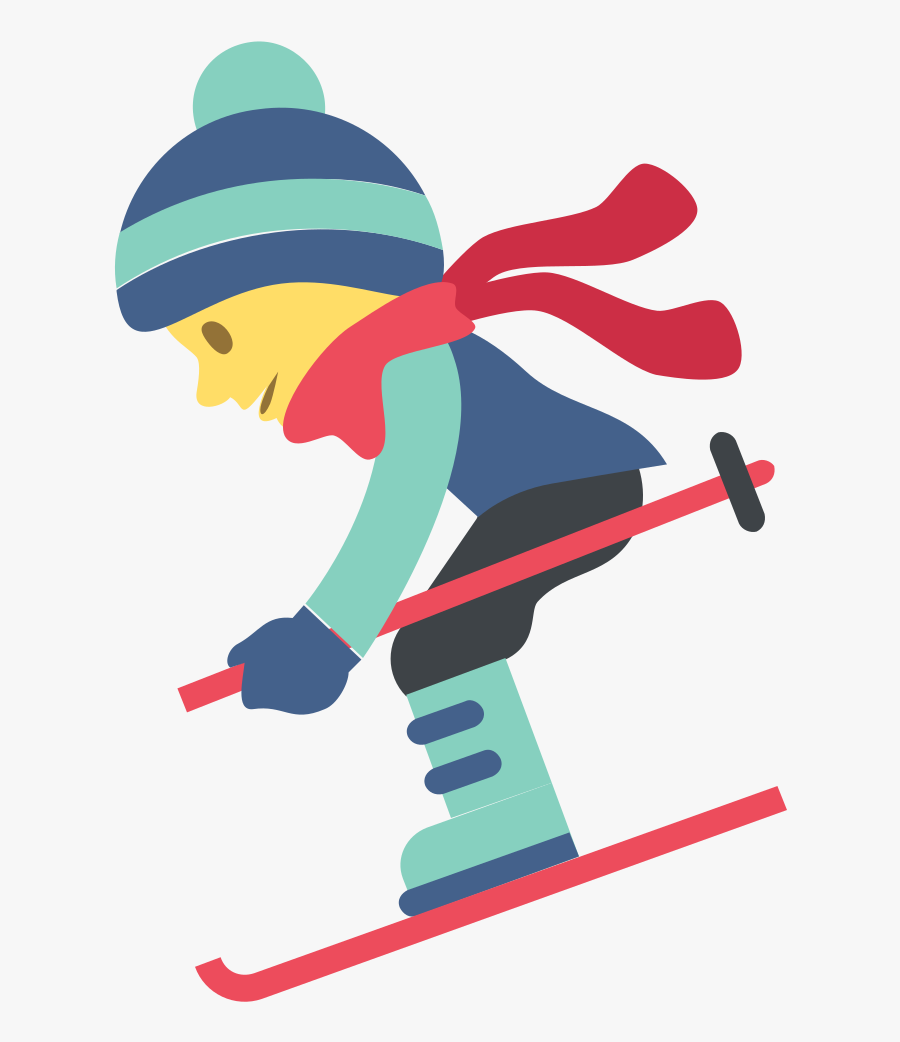 Water Skiing Cliparts 11, Buy Clip Art - Skier Emoji, Transparent Clipart
