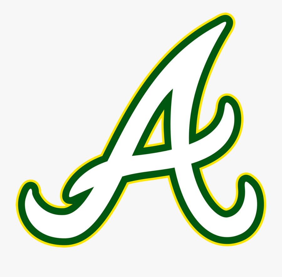 School Logo - Black Atlanta Braves Logo, Transparent Clipart