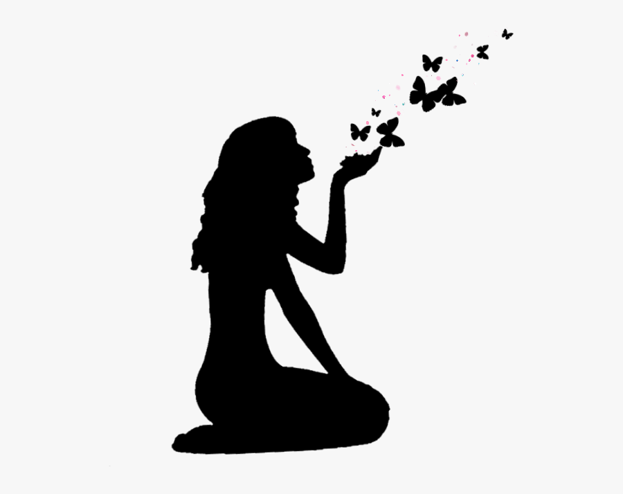 #blowing #butterflies #letgo #release #siluette #black - Psychology, Transparent Clipart