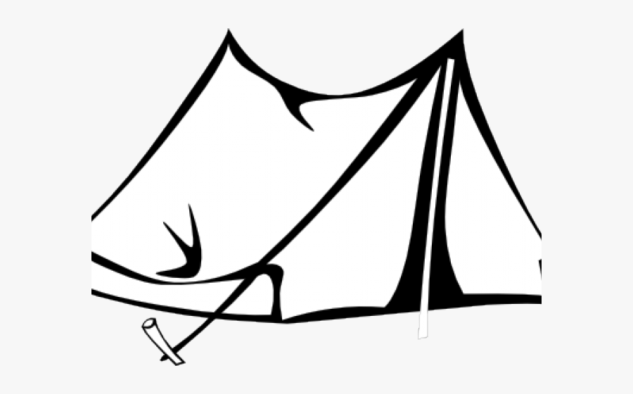 Tent Black And White Clipart, Transparent Clipart