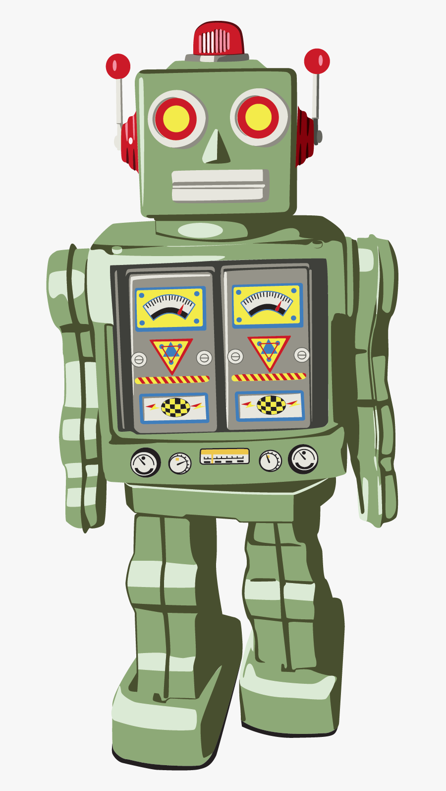Clip Art The Robot Uprising And - Vintage Toy Robot Png, Transparent Clipart