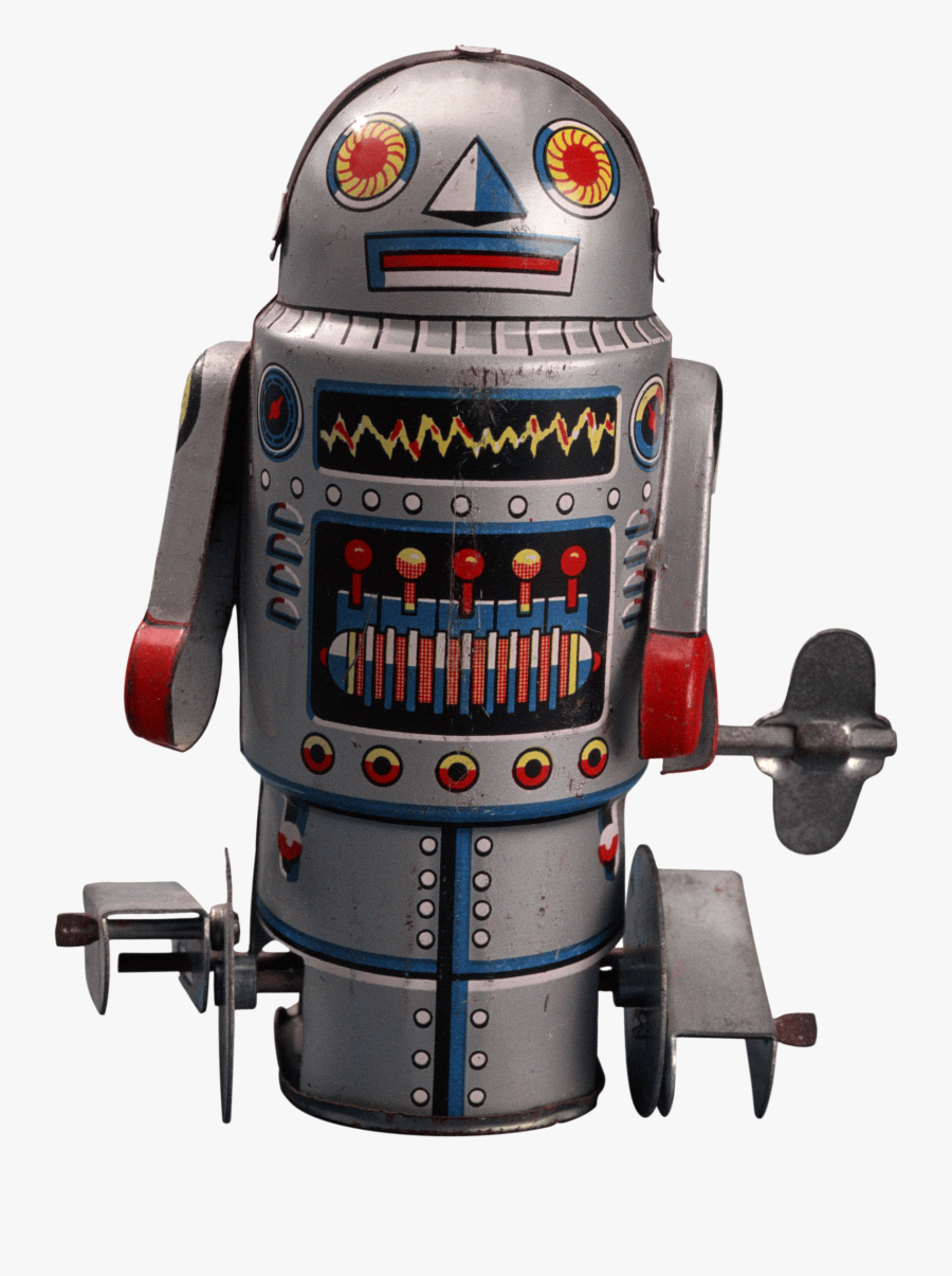 Clip Art Retro Robots - Vintage Robot Toy Png, Transparent Clipart