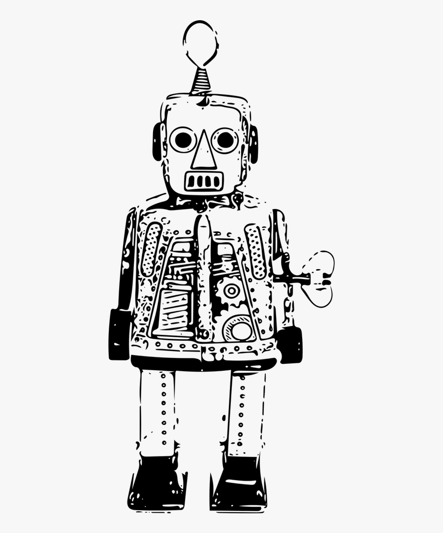 Toy Robot Old - Illustration, Transparent Clipart
