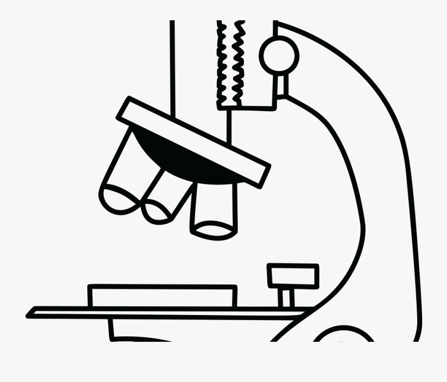 Microscope Black And White, Transparent Clipart