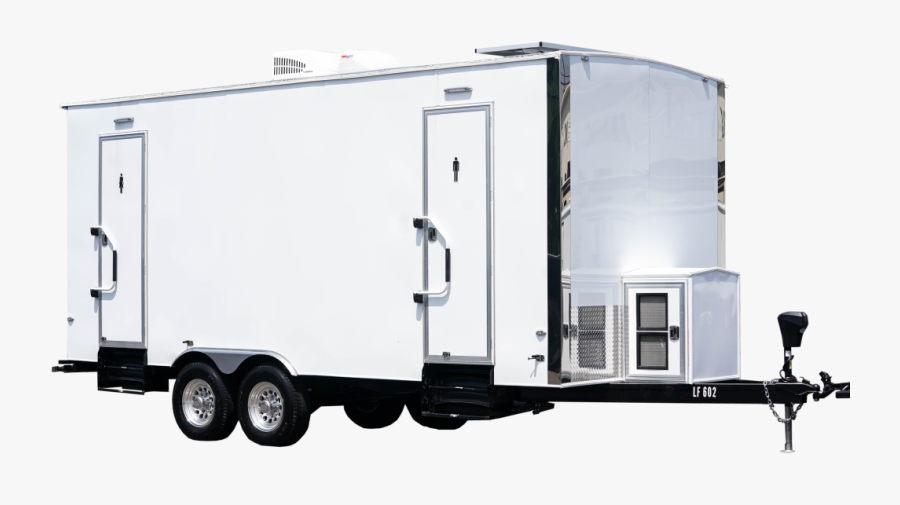 6 Station Exterior Portable Restroom Trailer Nice Porta - Horse Trailer, Transparent Clipart