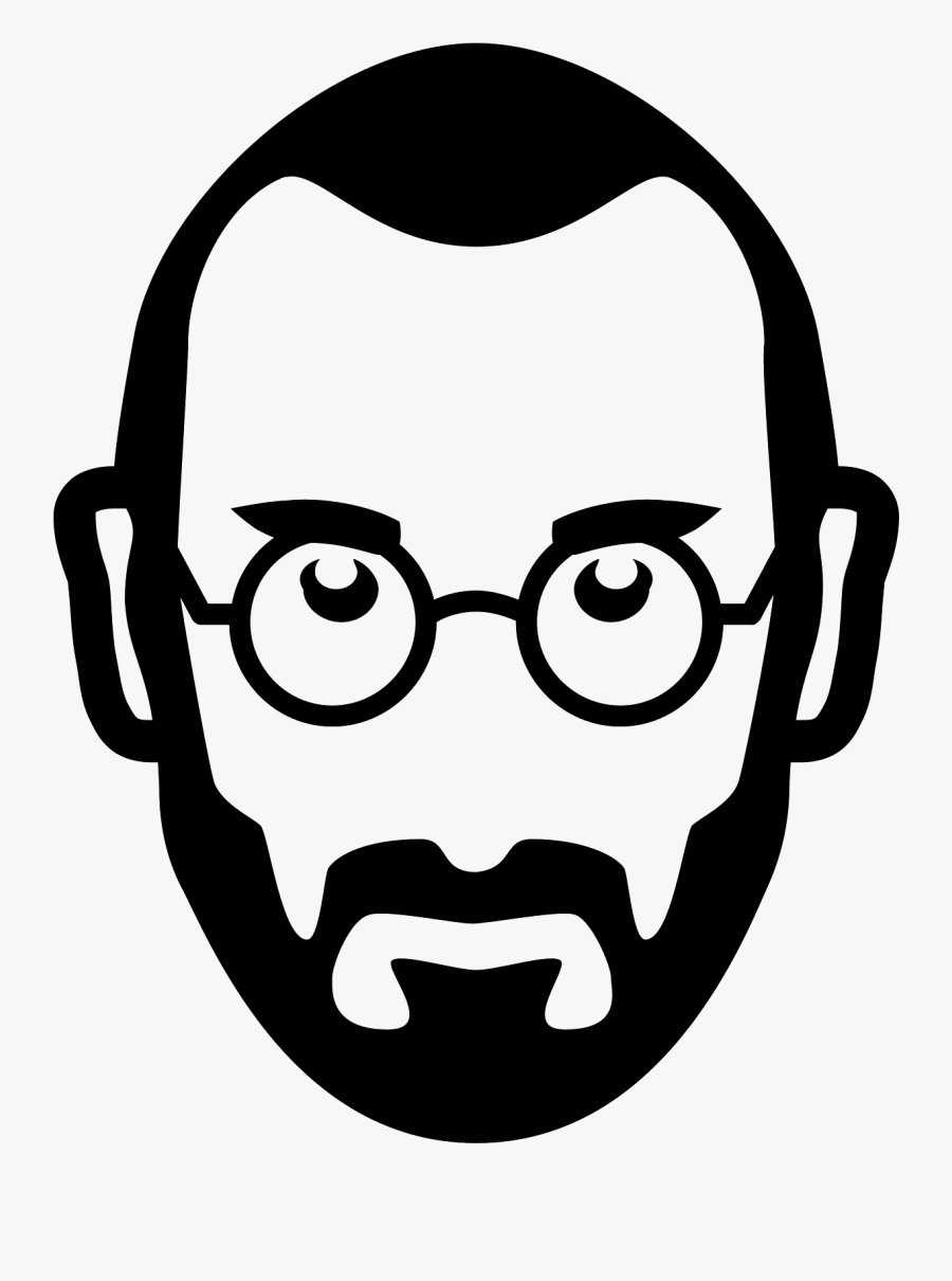 Transparent Job Openings Clipart - Steve Jobs Face Logo, Transparent Clipart