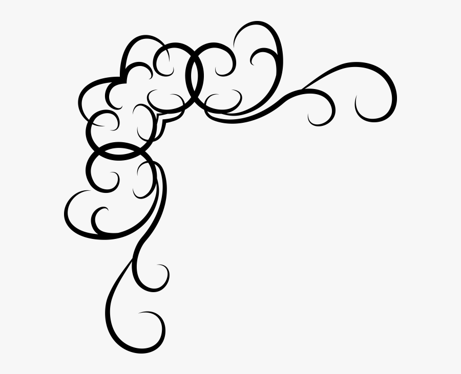 Ornamental Vintage Corner - Line Vintage Png, Transparent Clipart