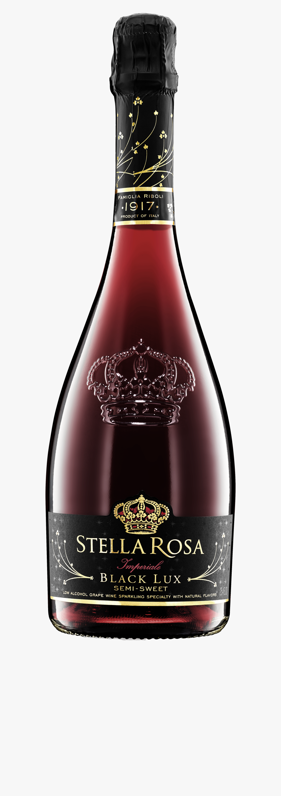 Transparent Wine Label Png - Stella Rosa Black Lux, Transparent Clipart