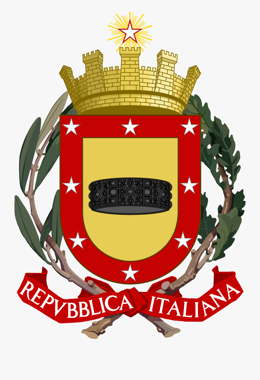 Clip Art Actually Coat Of Arms - Simbolos Patrios De Italia, Transparent Clipart