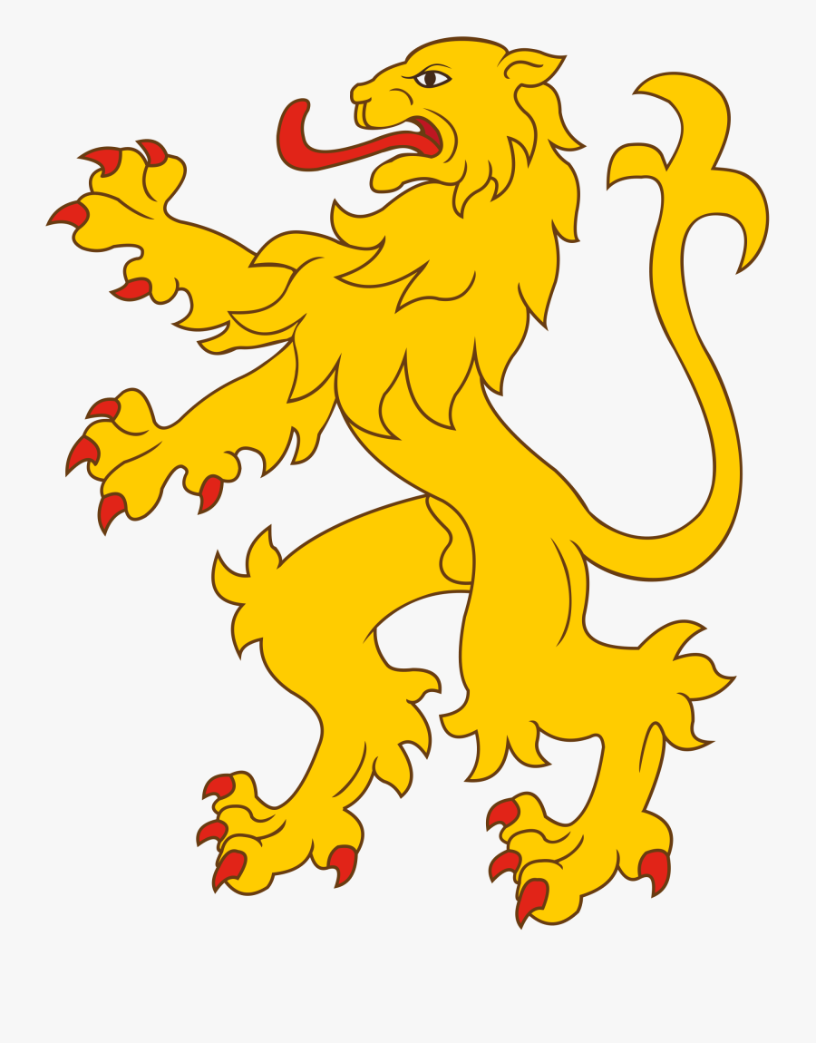 Clip Art Heraldry Lion - Lion Coat Of Arms Png, Transparent Clipart