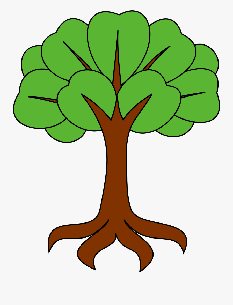 Trees With Roots Clip Art Png, Transparent Clipart
