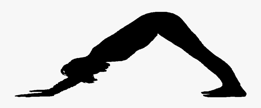 Christian Yoga Clipart - Downward Dog Yoga Silhouette, Transparent Clipart