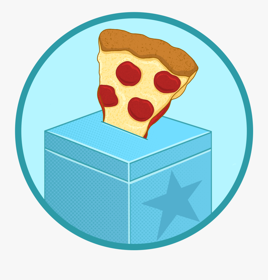 Pizza To The Polls Logo - Election Pizza, Transparent Clipart