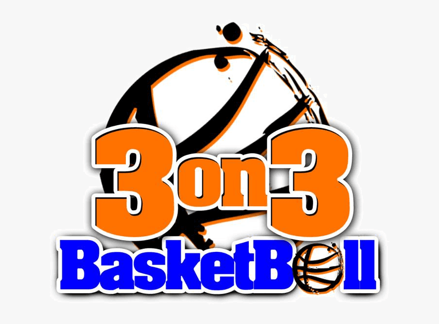 3 On 3 Basketball Logo, Transparent Clipart