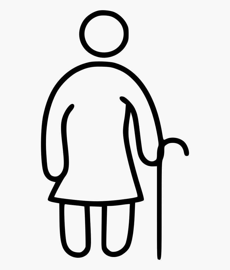 Old Woman, Transparent Clipart