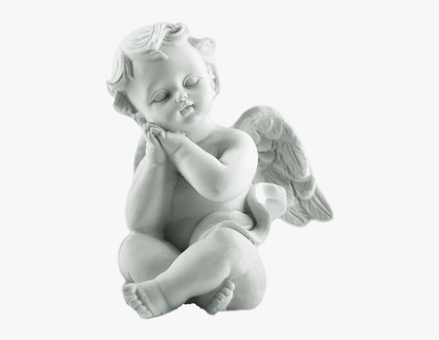 Baby Angel Statue Png, Transparent Clipart