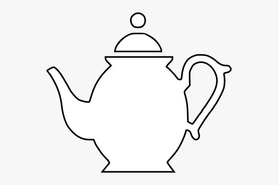 Teapot Clip Art Black And White, Transparent Clipart