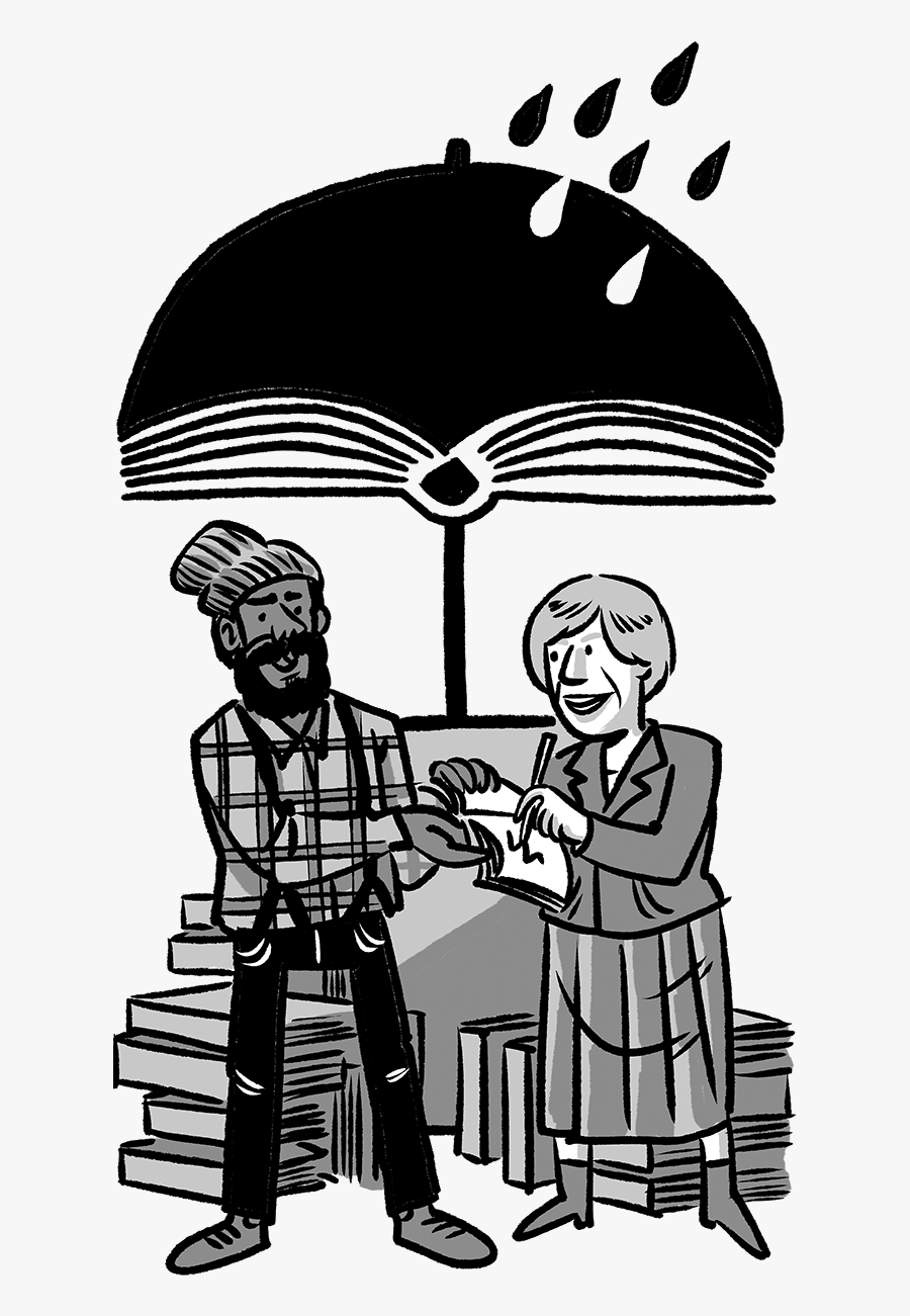 Illustrator Jonathan Hill Captures The Portland Book - Umbrella, Transparent Clipart