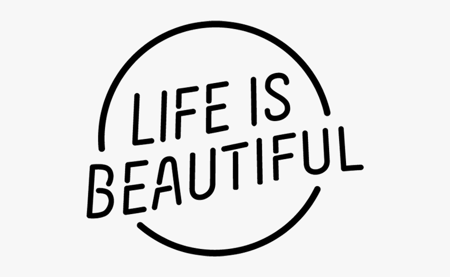 Life Is Beautiful Logo, Transparent Clipart