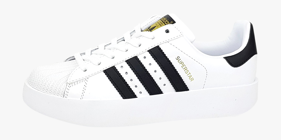 Shoe,black,tennis Shoe,product,skate Shoe,outdoor Shoe,athletic - Adidas Superstar Bold Platform, Transparent Clipart