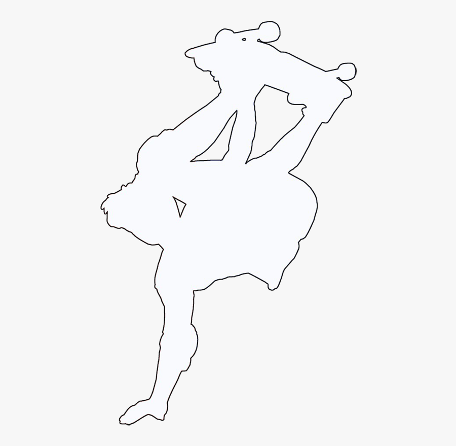 Different Kinds Of Sports - Skateboarder White Silhouette, Transparent Clipart
