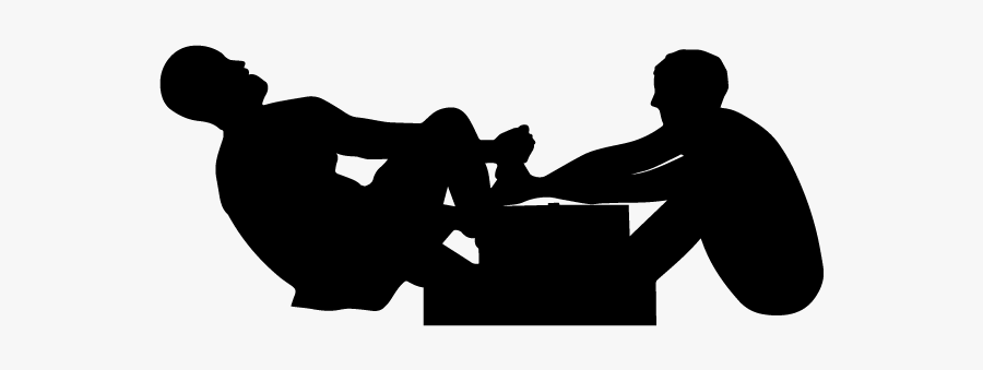 Maswrestling - Silhouette, Transparent Clipart
