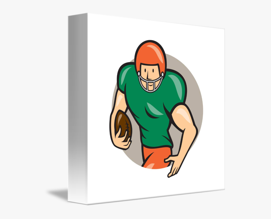 Clipart Football Running Back - Американский Футбол Мультяшный, Transparent Clipart