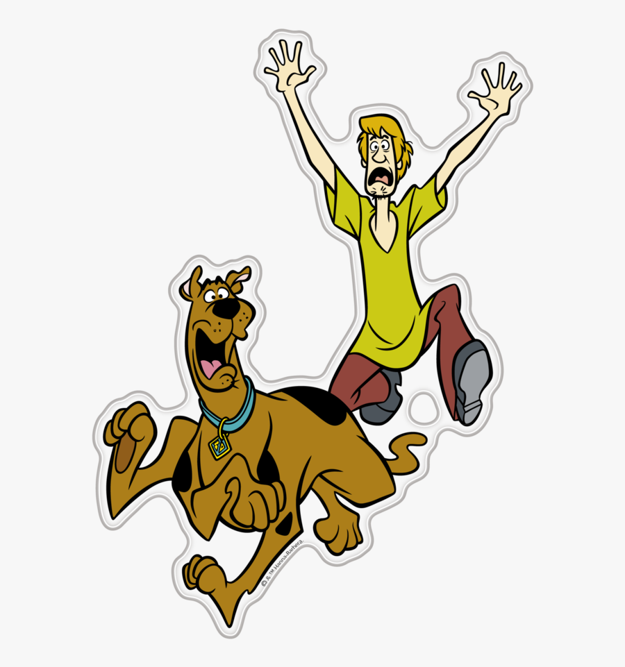 Running Scooby-doo Shaggy Auto Decal, Domed Character - Scooby Doo Cartoon Png, Transparent Clipart