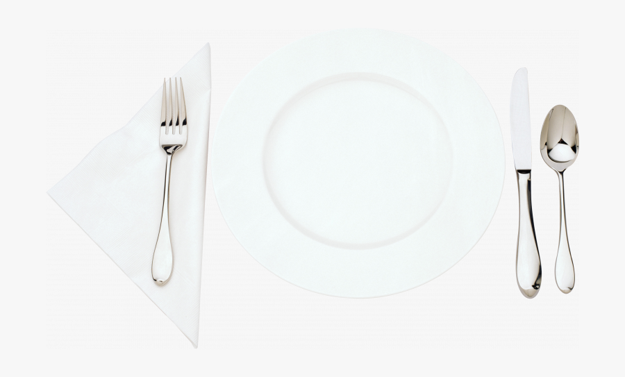 Plate And Cutlery Png, Transparent Clipart