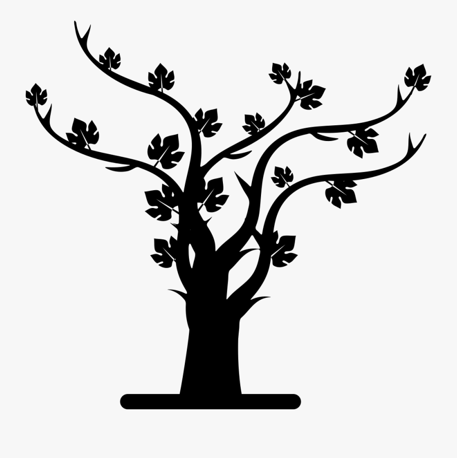 Autumn Tree Silhouette - Silueta De Arbol Png, Transparent Clipart