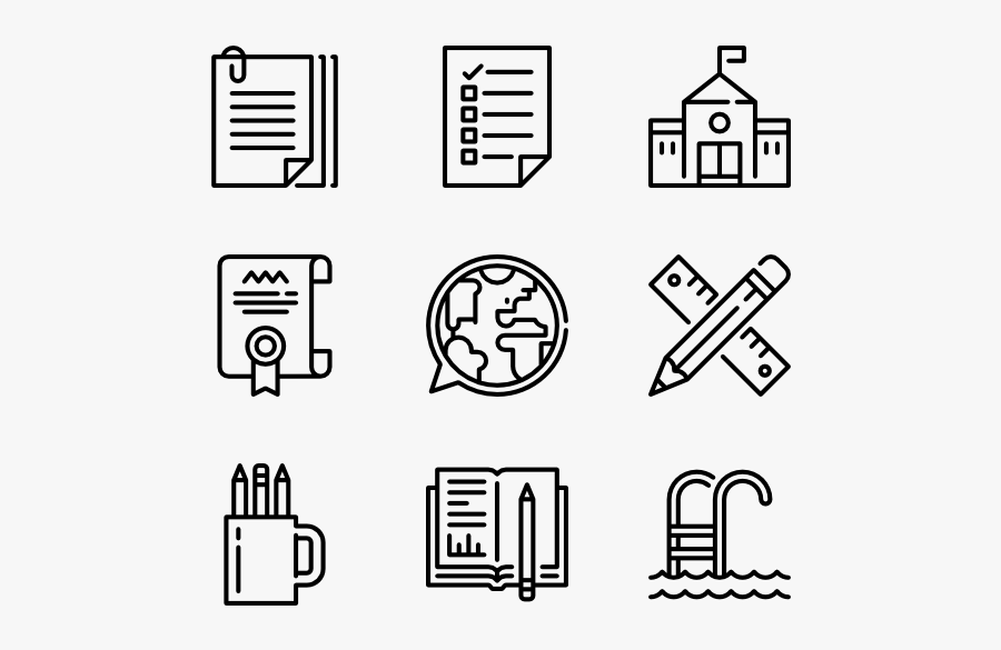 High School Set - Resume Icons Png, Transparent Clipart