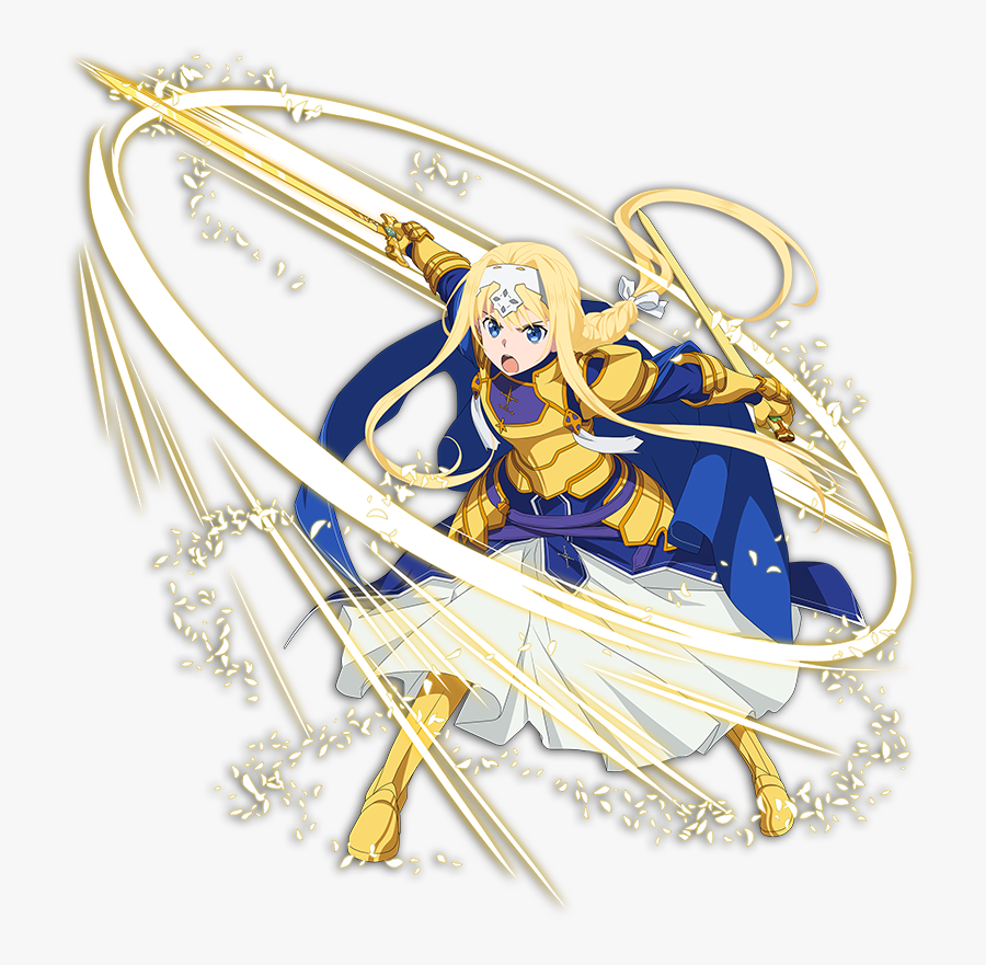 With Unique Character Traits And An Arsenal Of Weapons - Sao Md Orderly Knight Alice, Transparent Clipart