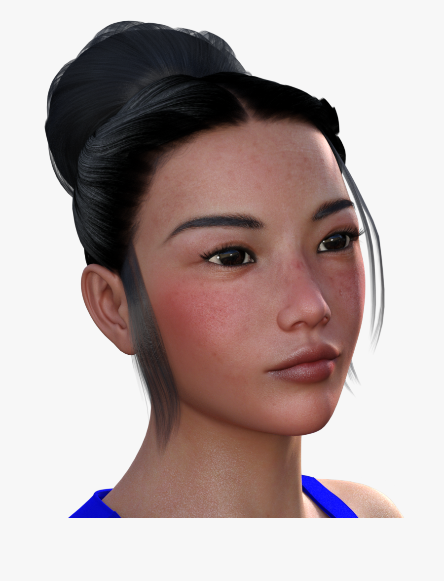 Clip Art Flower Test Ngs Daz - Girl, Transparent Clipart