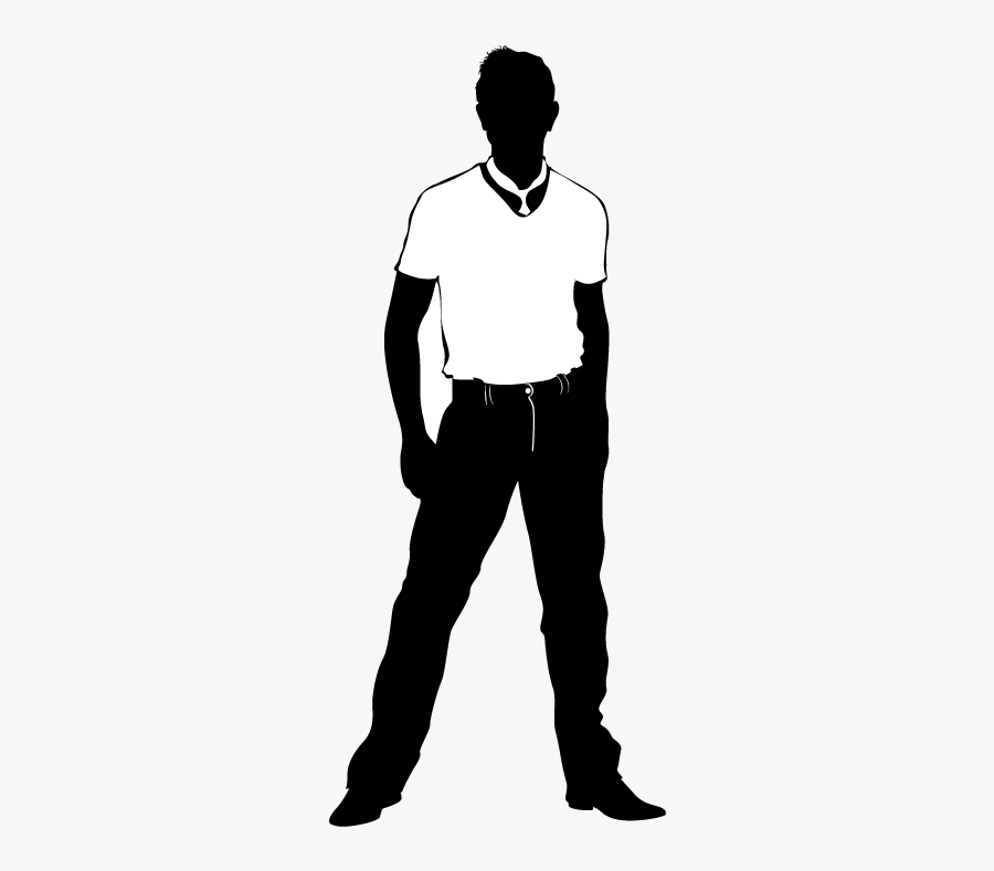 Clip Art Silhouette Computer File Male - Male Model Silhouette Png, Transparent Clipart