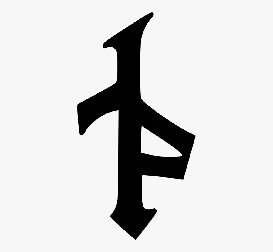 Microsoft Cliparts Cross - Gothic Glyphs, Transparent Clipart