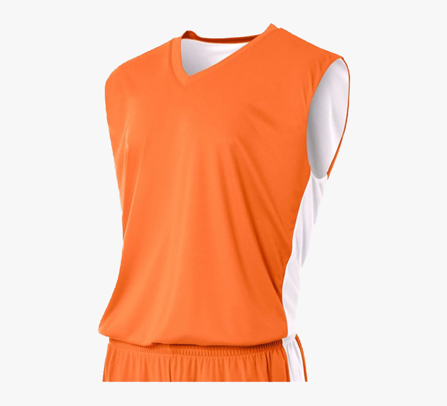 Reversible Two Color Basketball Jersey N2320 Orange - Active Tank, Transparent Clipart