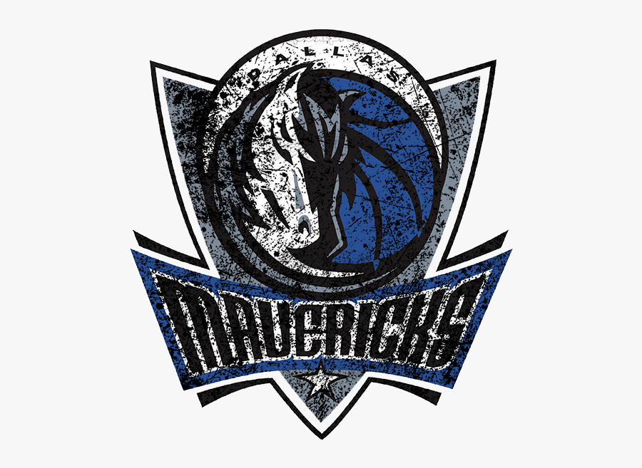 Dallas Mavericks 2001-present Primary Logo Distressed - Small Dallas Mavericks Logo, Transparent Clipart