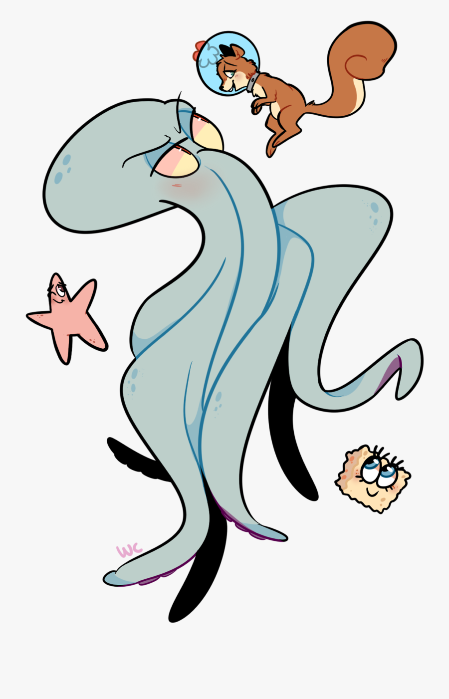 Transparent Squidward Clipart - Transparent Squidward, Transparent Clipart