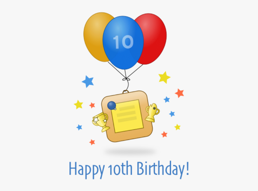 Happy 10th Birthday Christian, Transparent Clipart